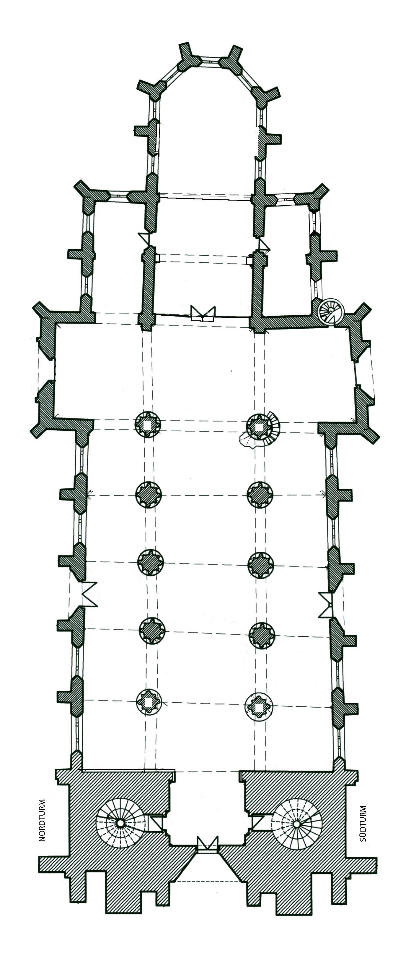 Grundriss der Bachkirche Divi Blasii